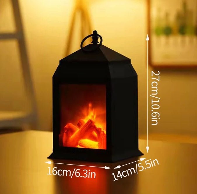 Retro Pejse Lanterne – Flakkende Flamme Natlys til Julecharme, USB/Batteridrevet Feriedekoration