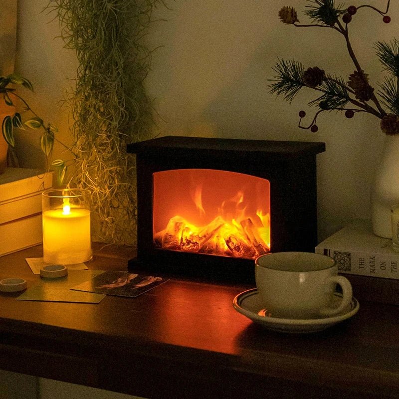 Retro Pejse Lanterne – Flakkende Flamme Natlys til Julecharme, USB/Batteridrevet Feriedekoration
