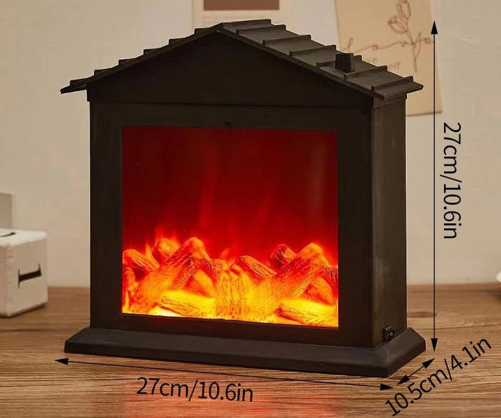 Retro Pejse Lanterne – Flakkende Flamme Natlys til Julecharme, USB/Batteridrevet Feriedekoration