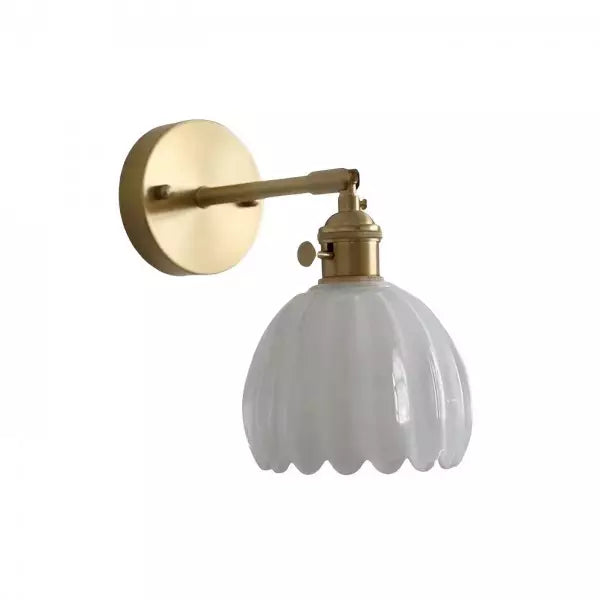 Blomst Knop Tulipan Glas Væglampe