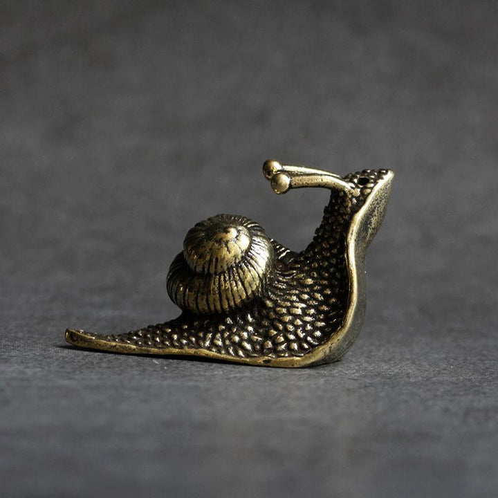 Retro Dronning Kobber Mini Snegl Te Pet Skrivebords Ornament
