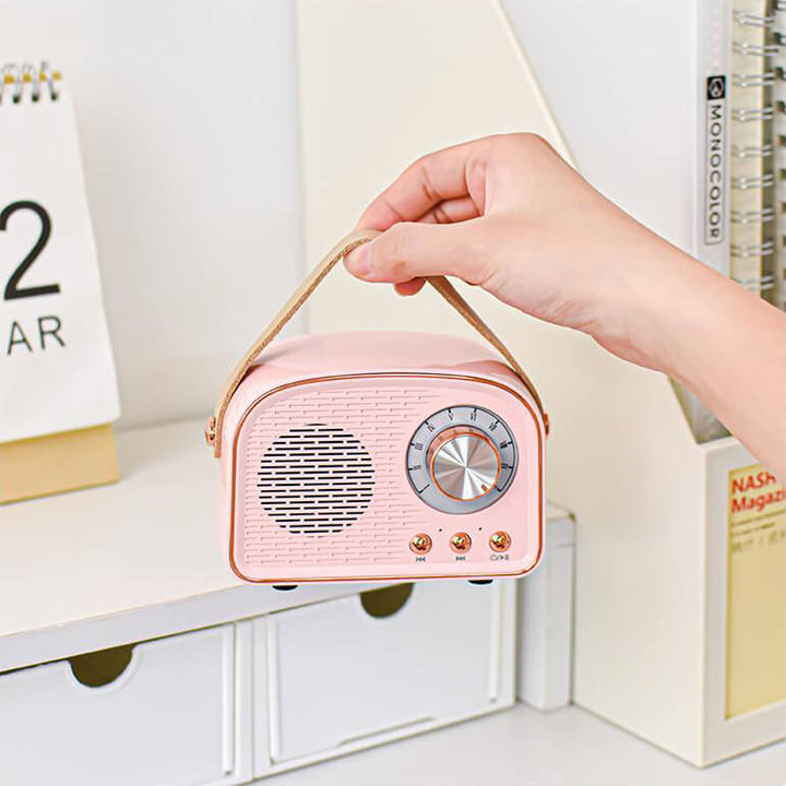Retro Rund Radio Bluetooth Højttaler
