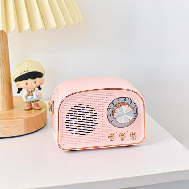 Retro Rund Radio Bluetooth Højttaler