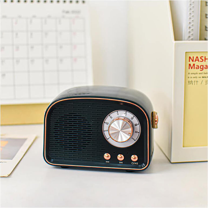 Retro Rund Radio Bluetooth Højttaler