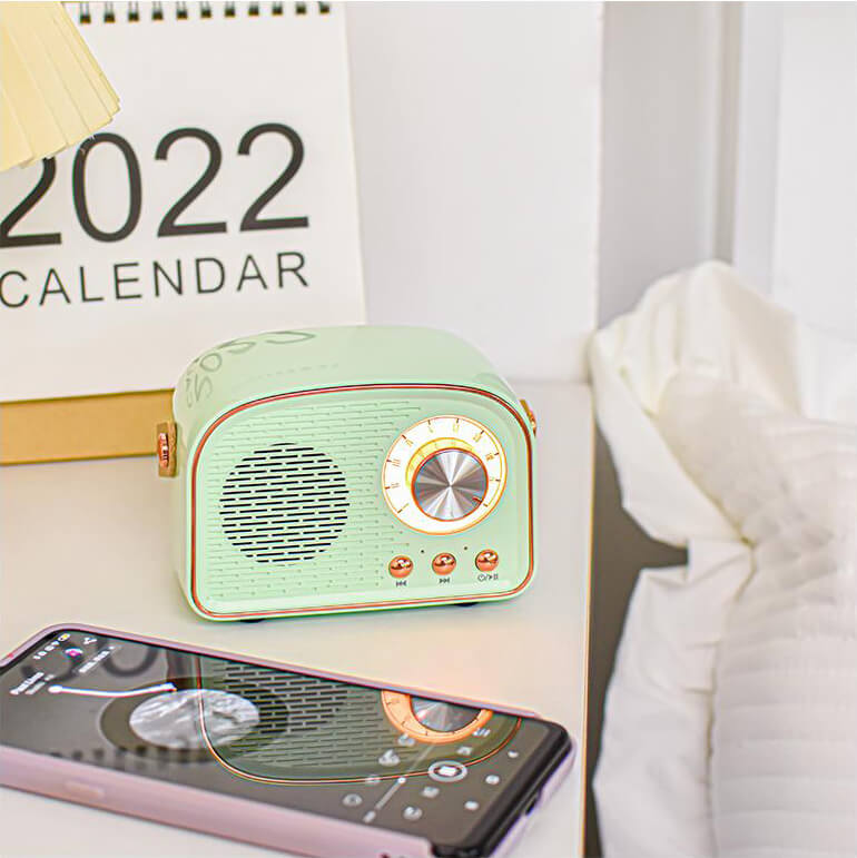 Retro Rund Radio Bluetooth Højttaler