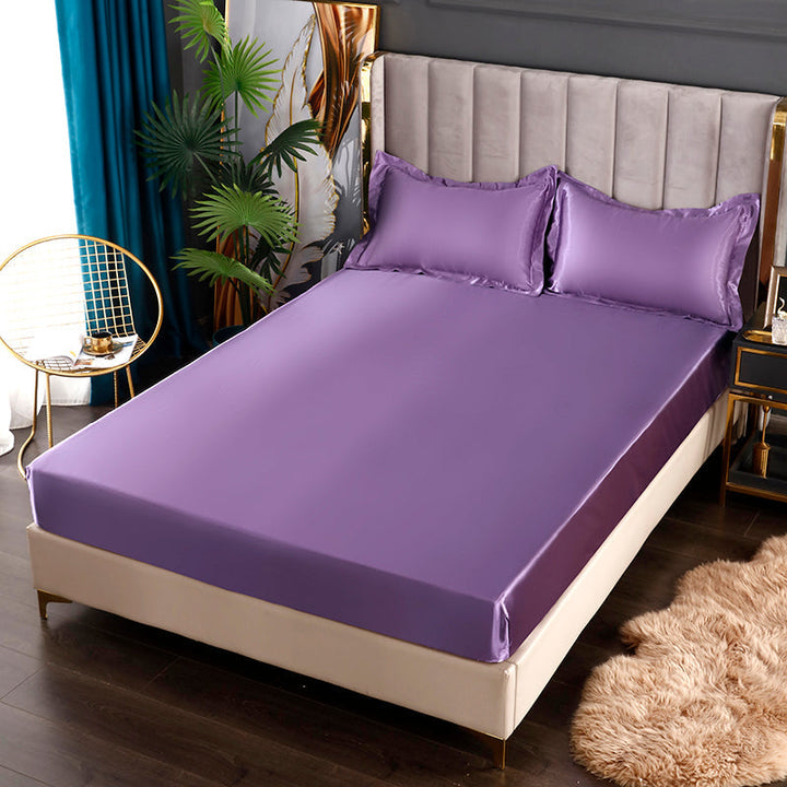Silke Satin Elastisk Fitted Lagner med GRATIS* Silke Satin Puder