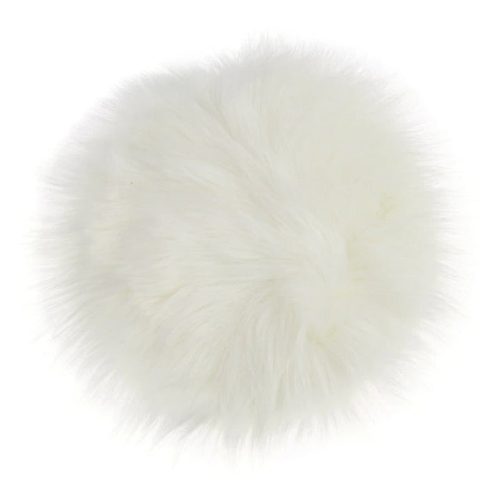 Faux Fur Rund Sædepude