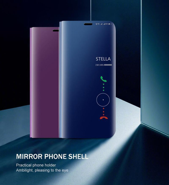 3 i 1 Spejl Flip Case til Samsung Telefoner