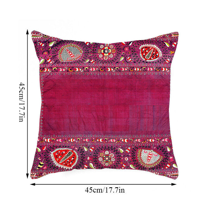 Etisk Boho Mandala Print Linned Pude Betræk Sofa Pude Cover Hjem Dekor