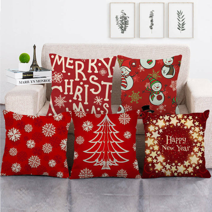 18" Cojines Merry Xmas Sofa Pude Betræk Hjem Sofa Dekorative Puder