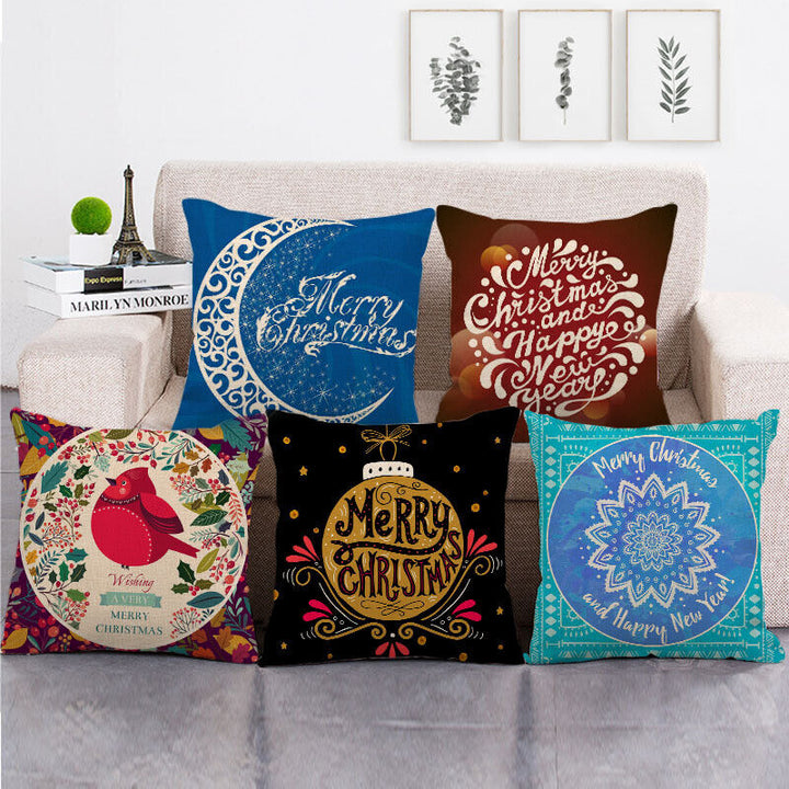 18" Cojines Merry Xmas Sofa Pude Betræk Hjem Sofa Dekorative Puder