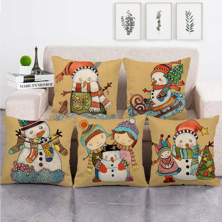 18" Cojines Merry Xmas Sofa Pude Betræk Hjem Sofa Dekorative Puder
