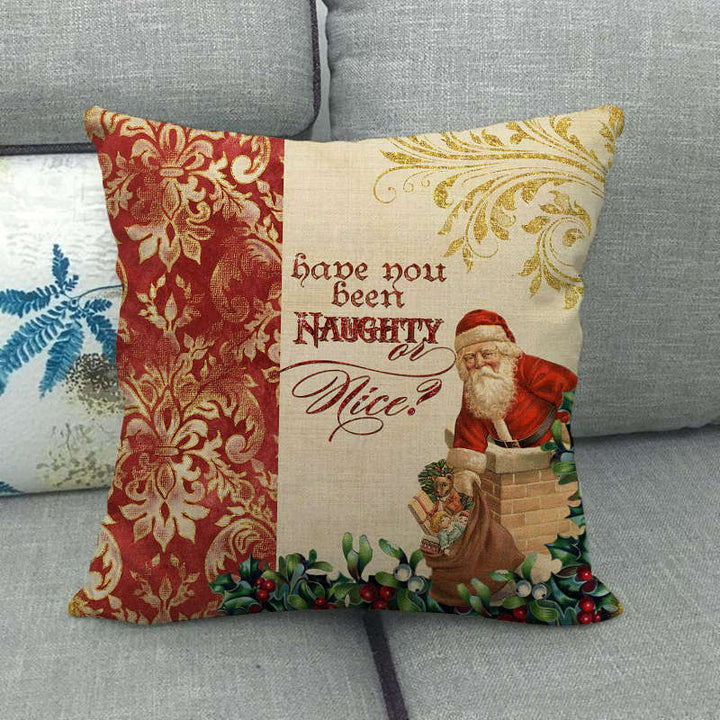 18" Cojines Merry Xmas Sofa Pude Betræk Hjem Sofa Dekorative Puder