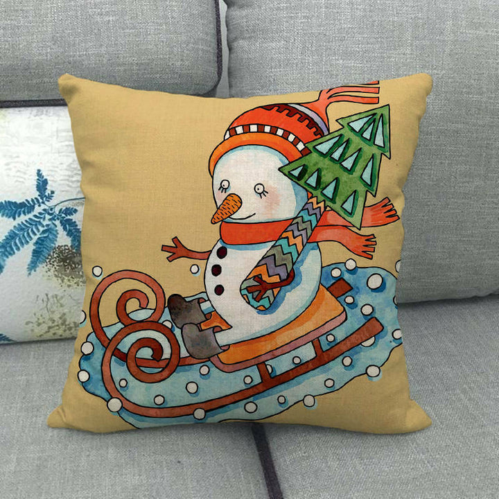 18" Cojines Merry Xmas Sofa Pude Betræk Hjem Sofa Dekorative Puder