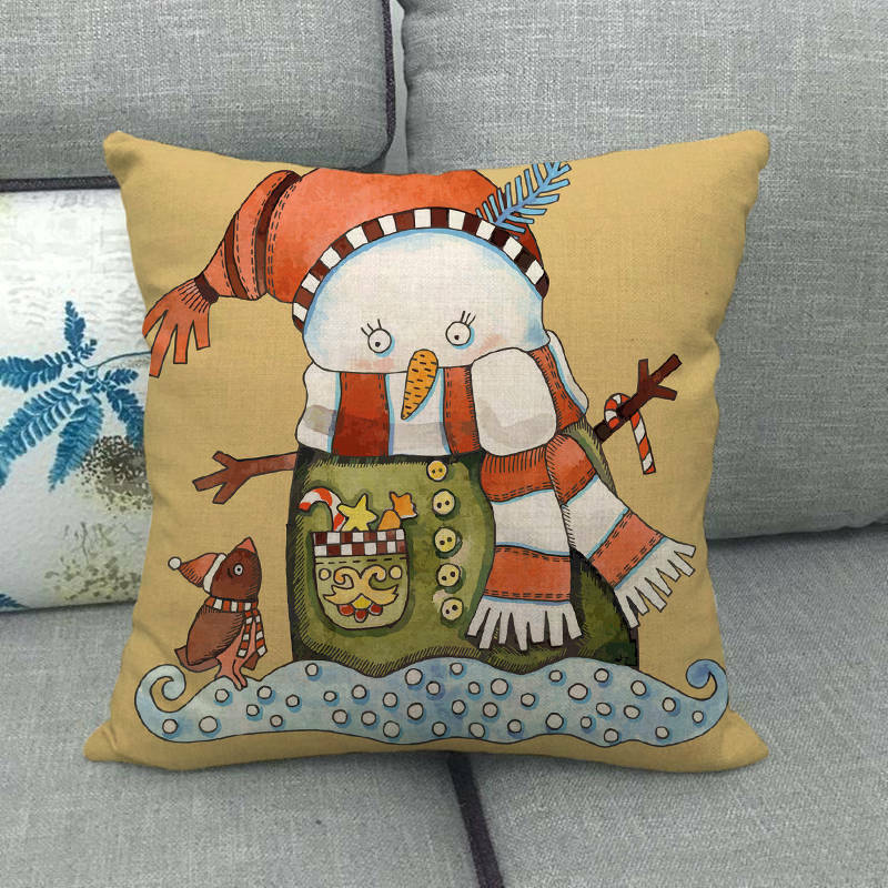 18" Cojines Merry Xmas Sofa Pude Betræk Hjem Sofa Dekorative Puder
