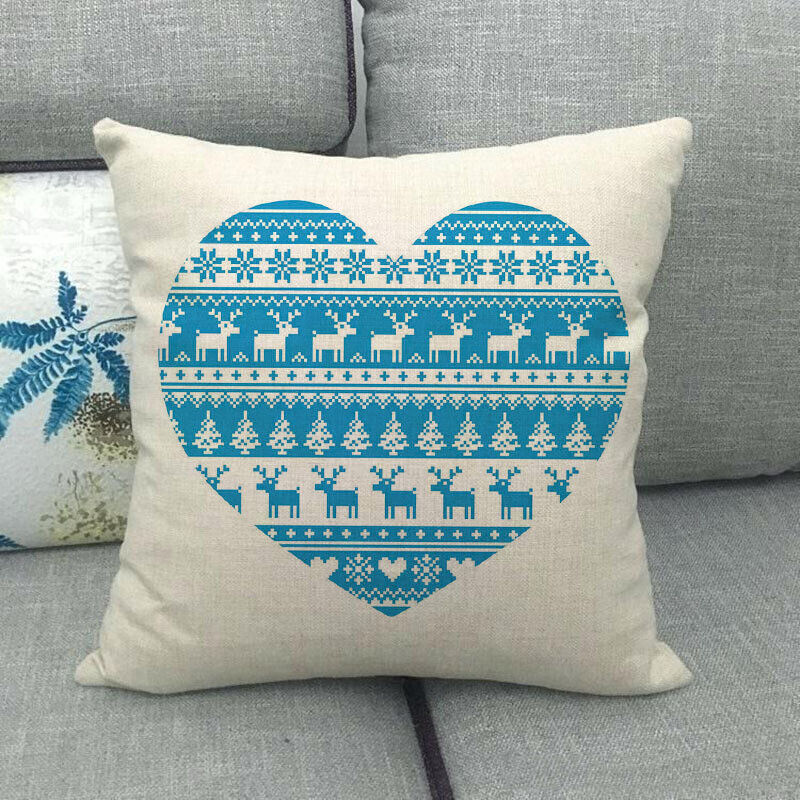18" Cojines Merry Xmas Sofa Pude Betræk Hjem Sofa Dekorative Puder