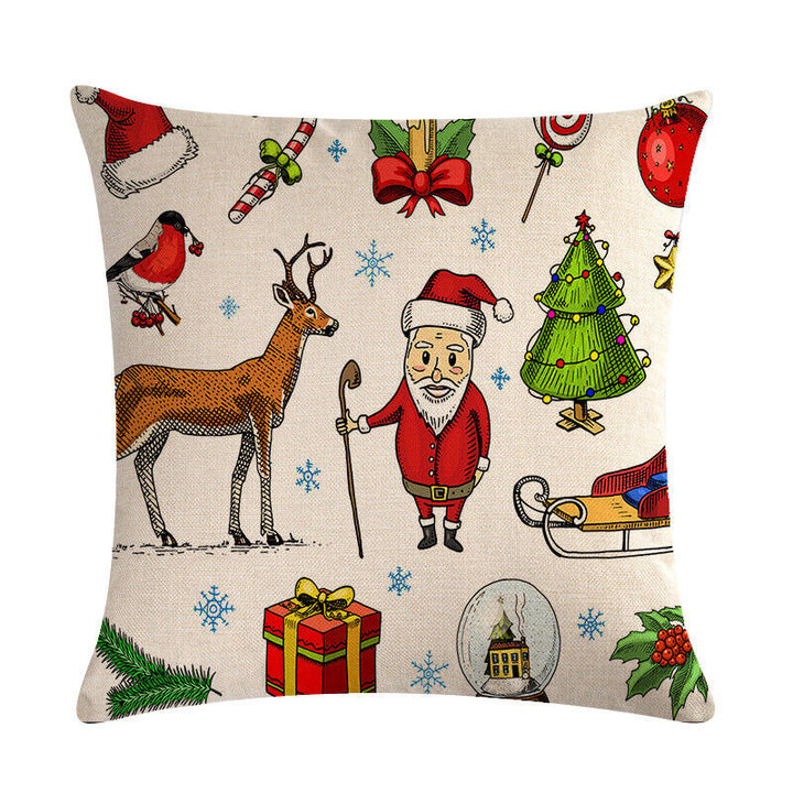 18" Cojines Merry Xmas Sofa Pude Betræk Hjem Sofa Dekorative Puder