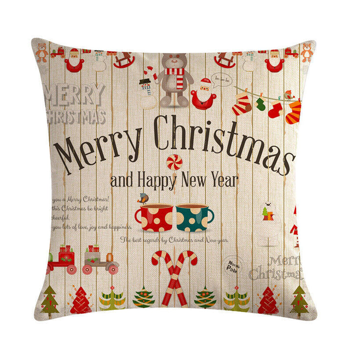 18" Cojines Merry Xmas Sofa Pude Betræk Hjem Sofa Dekorative Puder