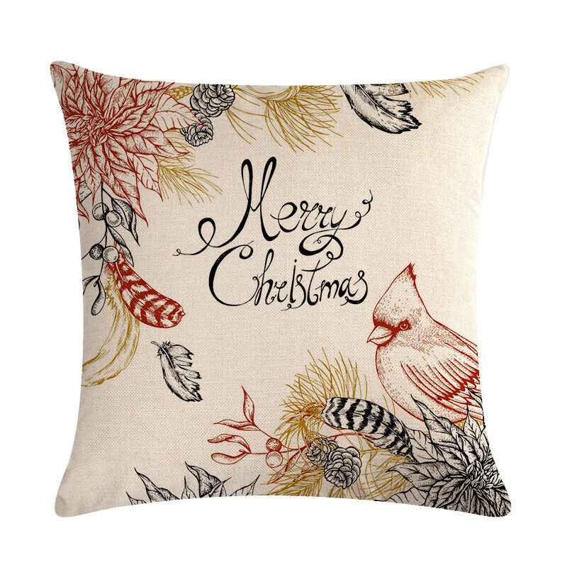 18" Cojines Merry Xmas Sofa Pude Betræk Hjem Sofa Dekorative Puder