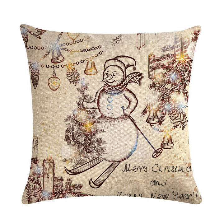 18" Cojines Merry Xmas Sofa Pude Betræk Hjem Sofa Dekorative Puder