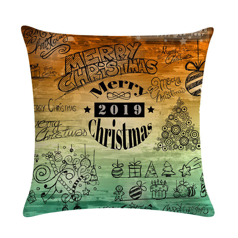 18" Cojines Merry Xmas Sofa Pude Betræk Hjem Sofa Dekorative Puder