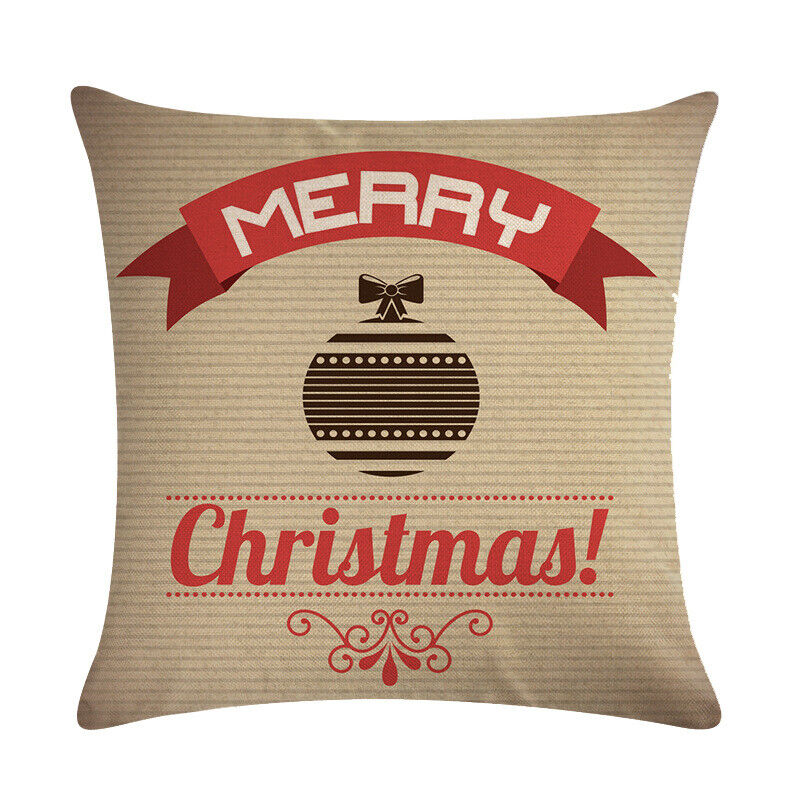 18" Cojines Merry Xmas Sofa Pude Betræk Hjem Sofa Dekorative Puder