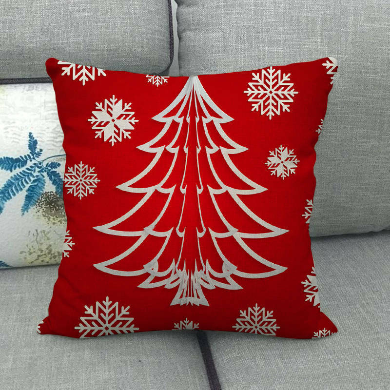18" Cojines Merry Xmas Sofa Pude Betræk Hjem Sofa Dekorative Puder