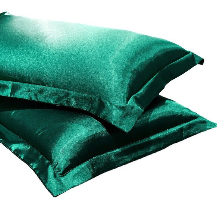 1/2PCS Blød Pudebetræk Silke Satin Pudebetræk Hjem Deko Sengetøj Pude Covers