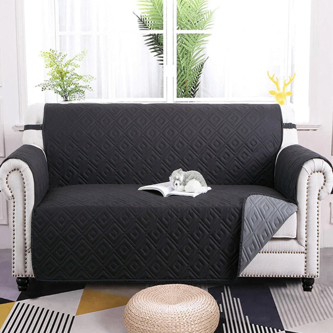Quilted Sofa Cover Pet Protector Throw Vandtæt Sofa Slip Covers 1/2/3 Sæde