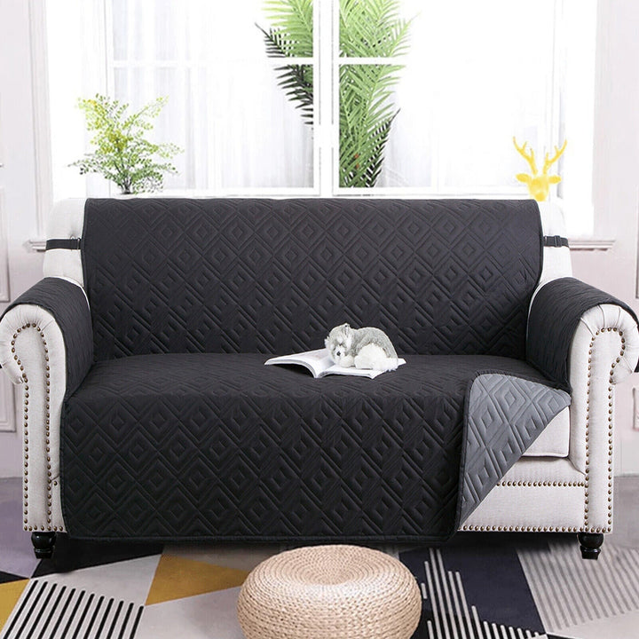 Quilted Sofa Cover Pet Protector Throw Vandtæt Sofa Slip Covers 1/2/3 Sæde