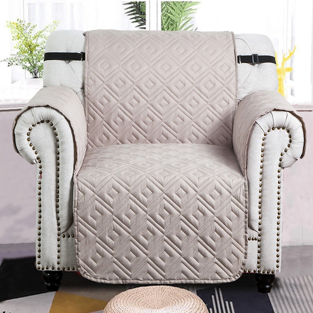 Quilted Sofa Cover Pet Protector Throw Vandtæt Sofa Slip Covers 1/2/3 Sæde