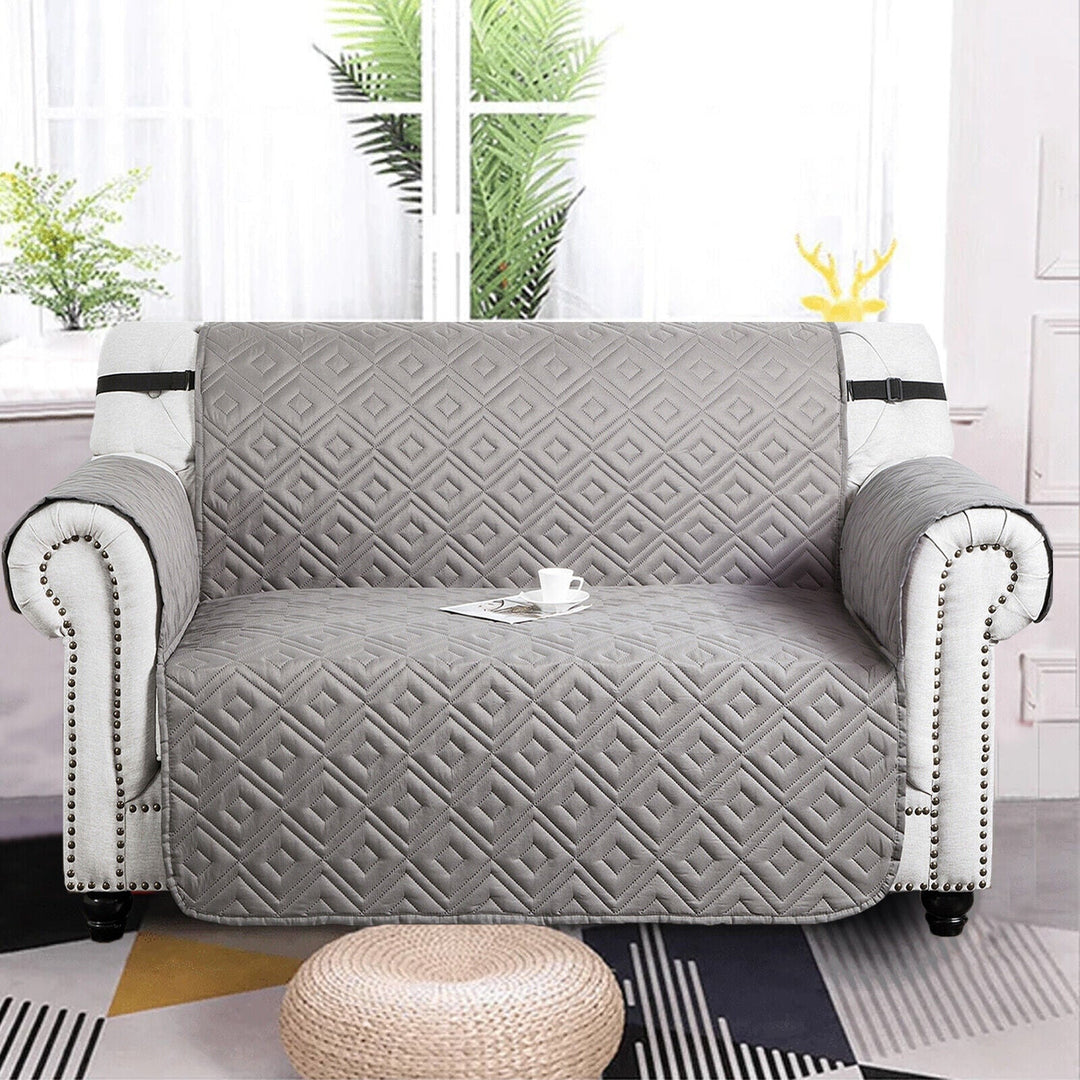 Quilted Sofa Cover Pet Protector Throw Vandtæt Sofa Slip Covers 1/2/3 Sæde