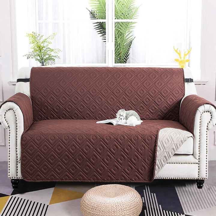 Quilted Sofa Cover Pet Protector Throw Vandtæt Sofa Slip Covers 1/2/3 Sæde