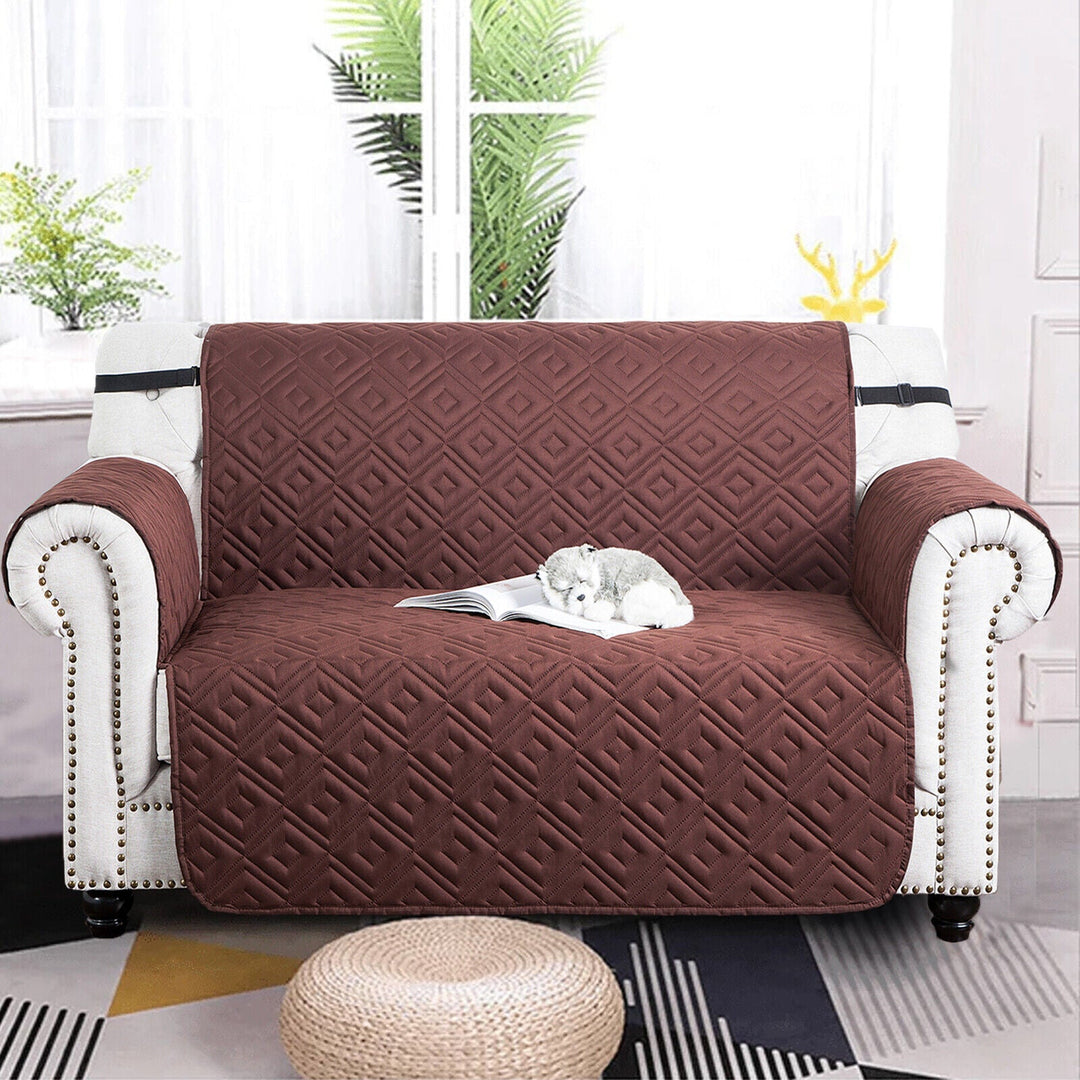 Quilted Sofa Cover Pet Protector Throw Vandtæt Sofa Slip Covers 1/2/3 Sæde
