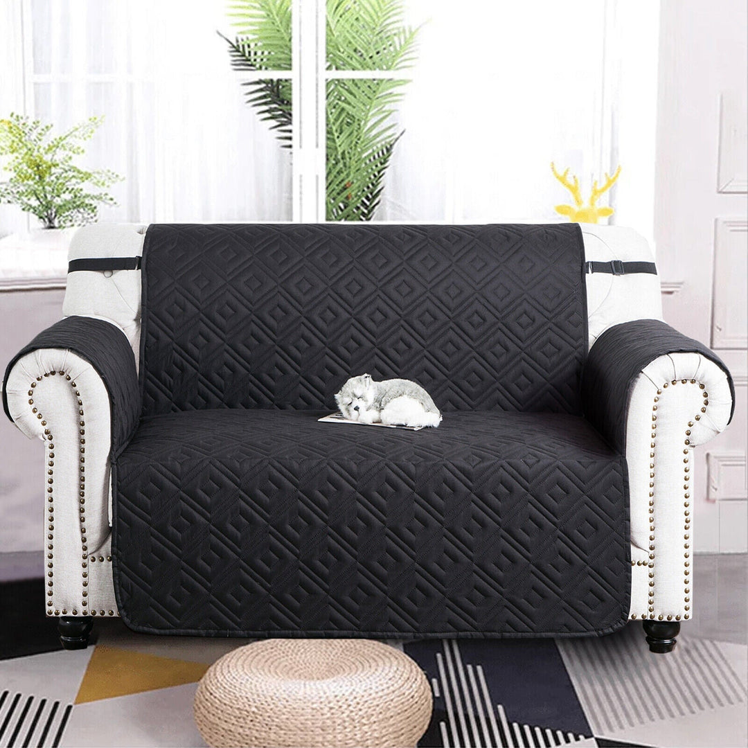 Quilted Sofa Cover Pet Protector Throw Vandtæt Sofa Slip Covers 1/2/3 Sæde