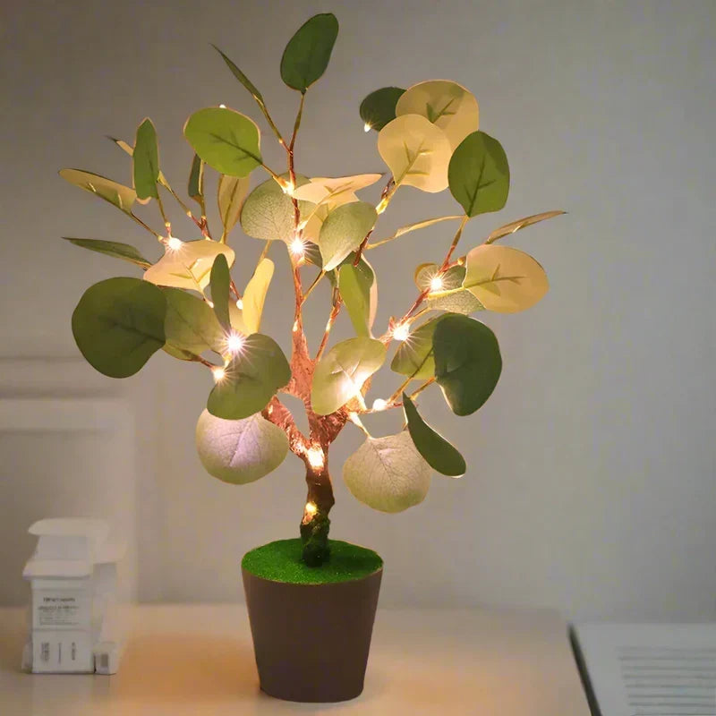 FestiGlow - Juleglød LED natlampe med dekorativ potte