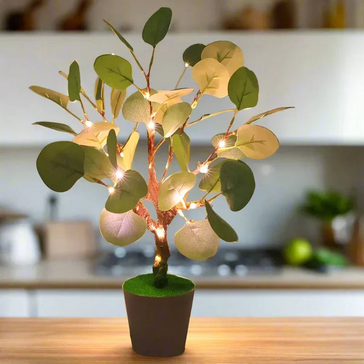 FestiGlow - Juleglød LED natlampe med dekorativ potte
