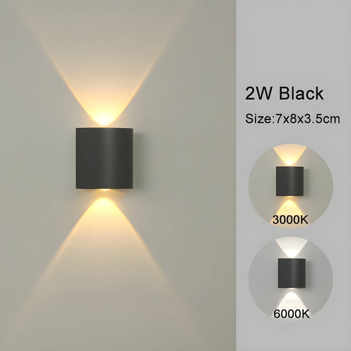 LED vægmonterede lamper til indendørs og udendørs områder