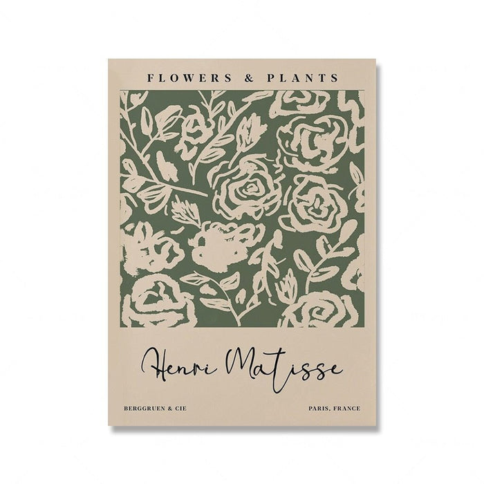 Sage Green Matisse Yayoi Kusama Udstillingsplakat