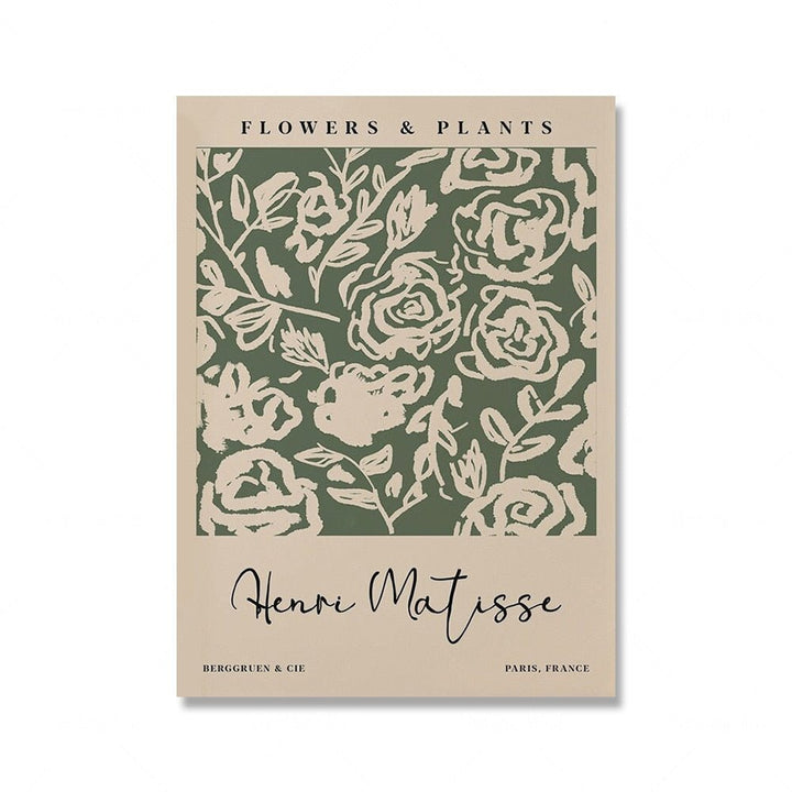 Sage Green Matisse Yayoi Kusama Udstillingsplakat
