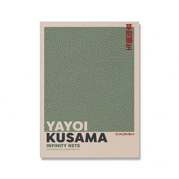 Sage Green Matisse Yayoi Kusama Udstillingsplakat
