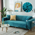 Samtlux Velvet Sofa Cover – Elegant Stretch Fit for Luxurious Comfort and Protection