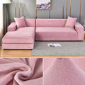 Samtlux Velvet Sofa Cover – Elegant Stretch Fit for Luxurious Comfort and Protection