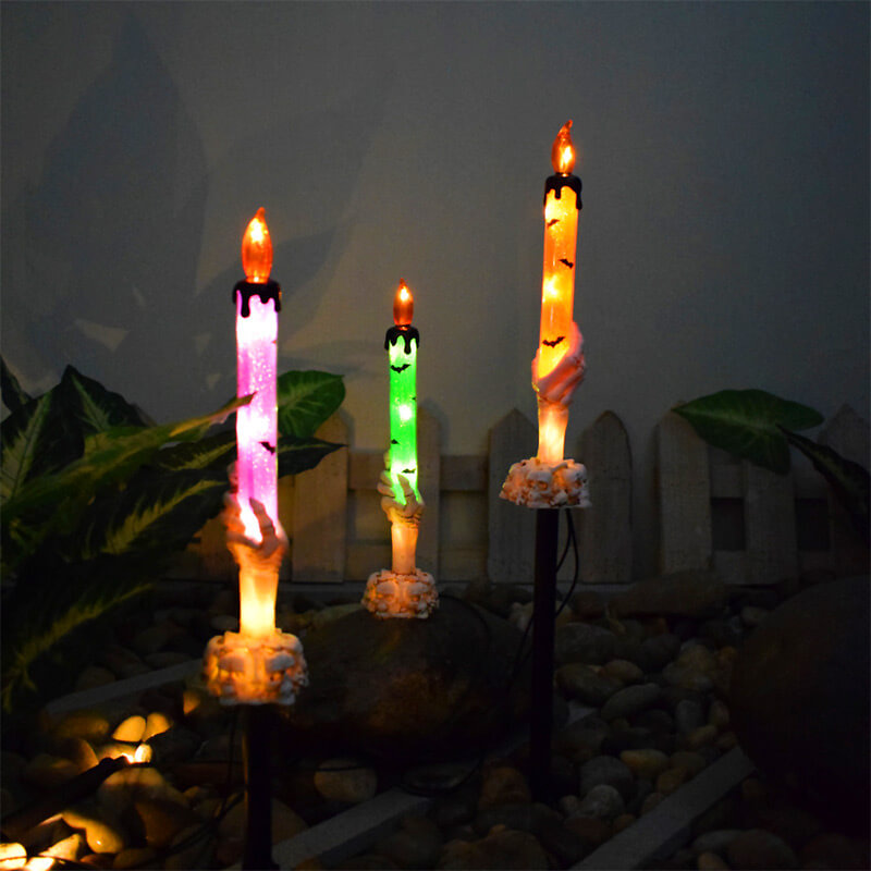 Bedste Gave*Sollys Halloween Spøgelses Hånd Lys Udendørs Gulvlampe