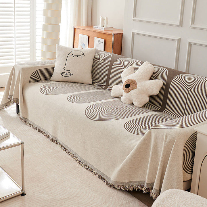 Dobbelt Sidet Chenille Sofa Betræk |