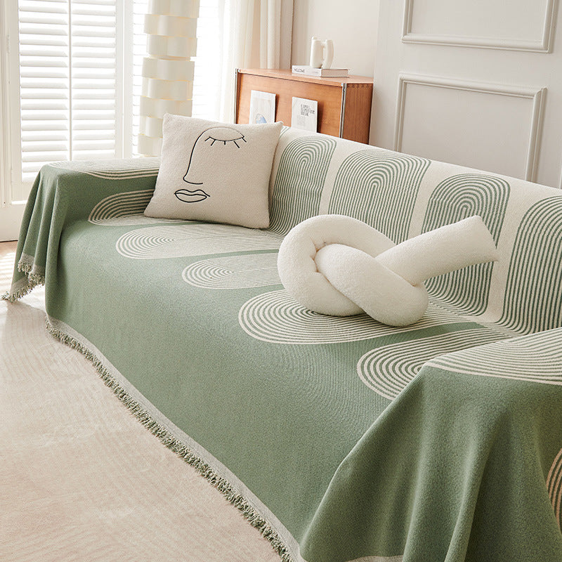 Dobbelt Sidet Chenille Sofa Betræk |
