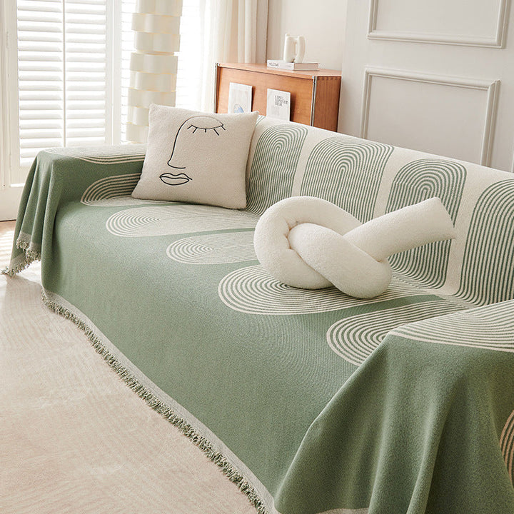 Dobbelt Sidet Chenille Sofa Betræk |