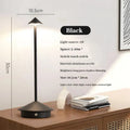 Elegant genopladelig metal bordlampe