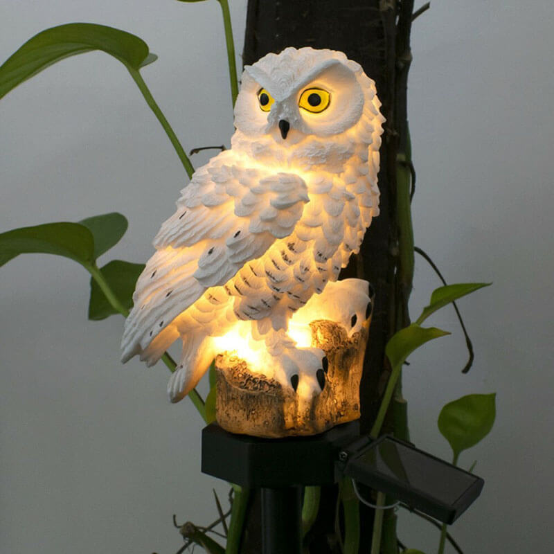 Bytte | Have lampe ugler med solenergi