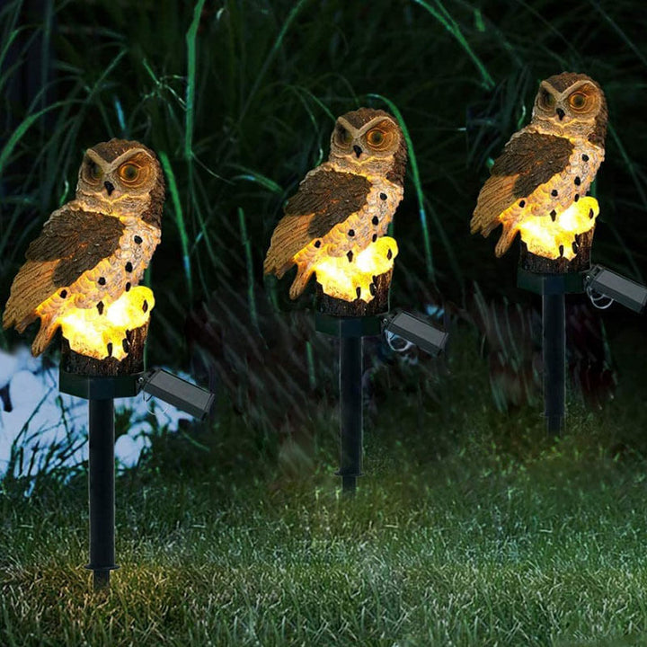 Bytte | Have lampe ugler med solenergi